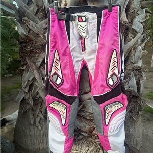 Kids Pink and Black Racing Pants